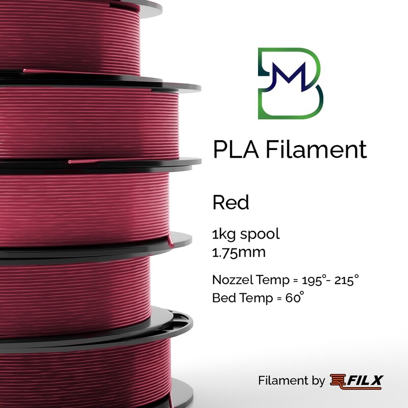 Fil X Red PLA 1.75mm Filament