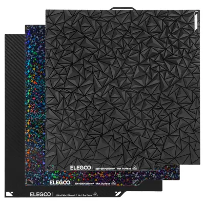 Dual-Sided Build Plate Pack for Elegoo Centauri Carbon (3 Pcs)