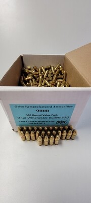 Orion Remanufactured Ammo 9mm 115GR FMJ (Winchester)