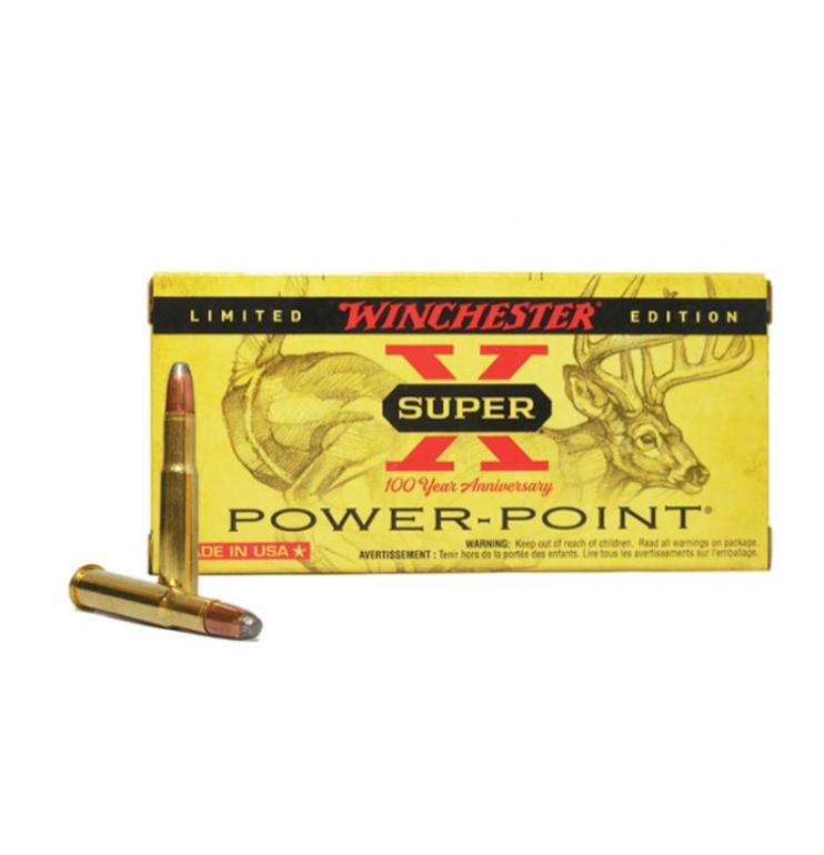 Winchester Super X 100 Year Anniversary .30-30 Win Ammunition 150 Grain Power Point Limited Edition 2390 fps - 20rd Box