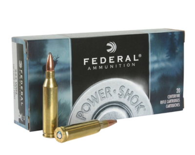 Federal Power-Shok Ammunition 243 Winchester 100 Grain Soft Point Box of 20