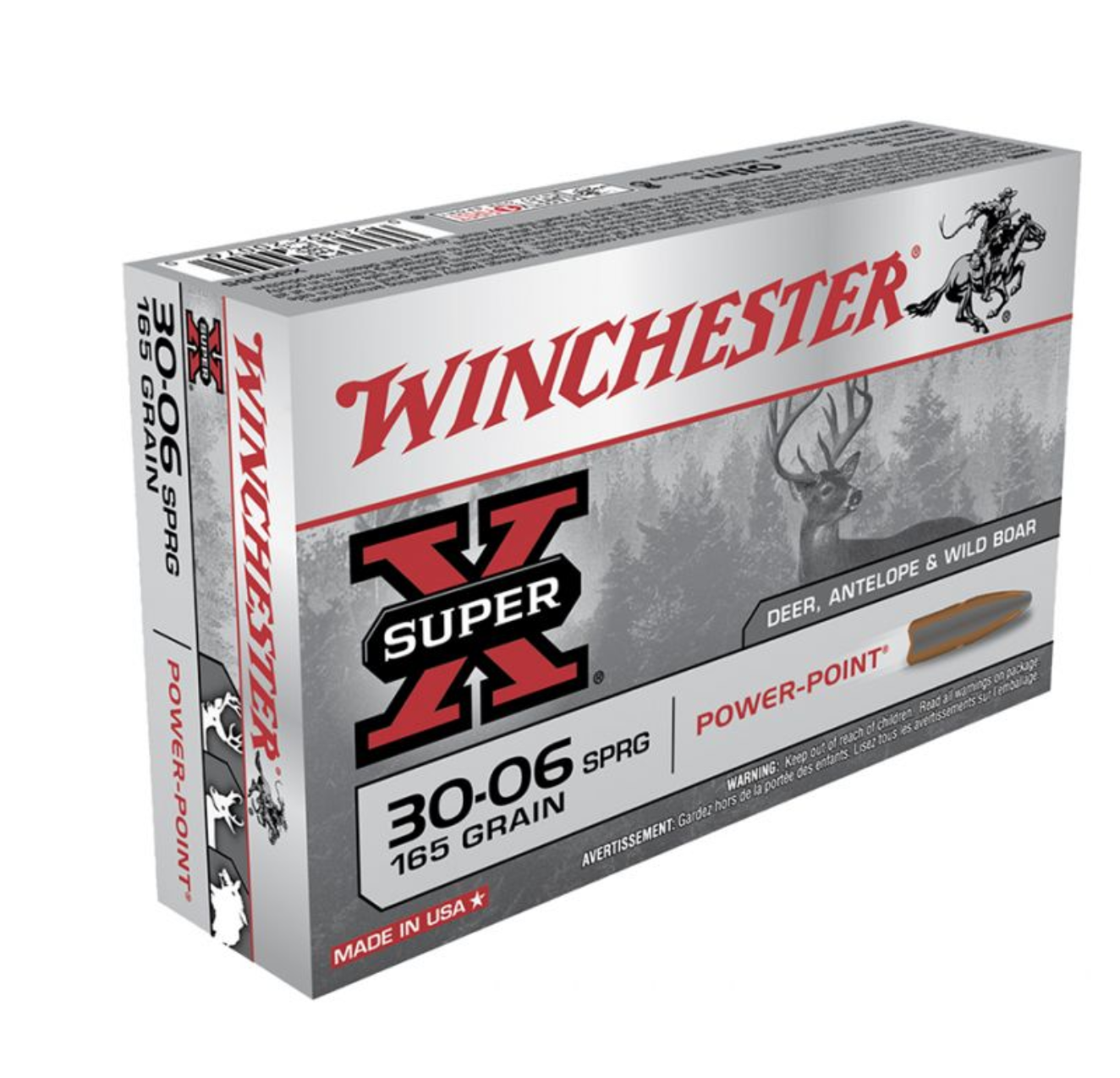 Winchester SuperX .30-06 SPRG 165 Grain PSP 20 Round Box