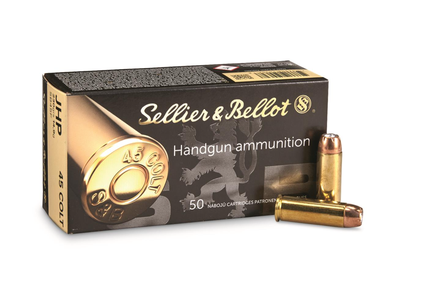 Sellier & Bellot Ammunition 45 Colt (Long Colt) 230 Grain Jacketed Hollow Point Box of 50