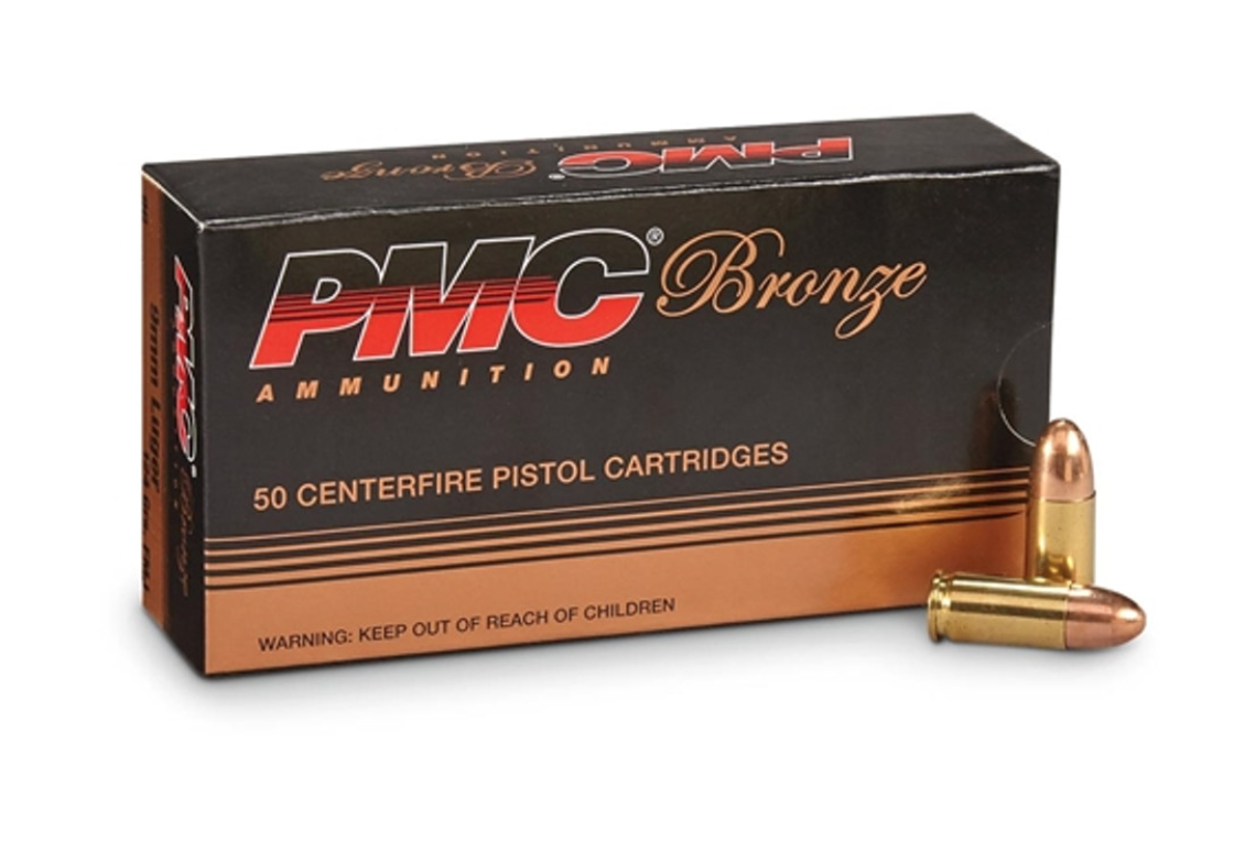 PMC Bronze 9mm Luger Handgun Ammo - 115 Grain | FMJ - IVS