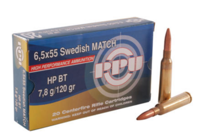 PPU 6.5x55 Swede 120gr Match HPBT