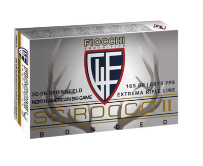 Fiocchi Extrema Rifle Line .30-06 Springfield Ammunition 20 Rounds 165 Grain Scirocco II Polymer Tipped Bullet 2875fps