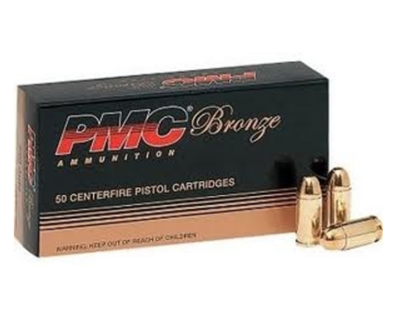 PMC Bronze Ammunition 380 ACP 90 Grain Full Metal Jacket Box of 50