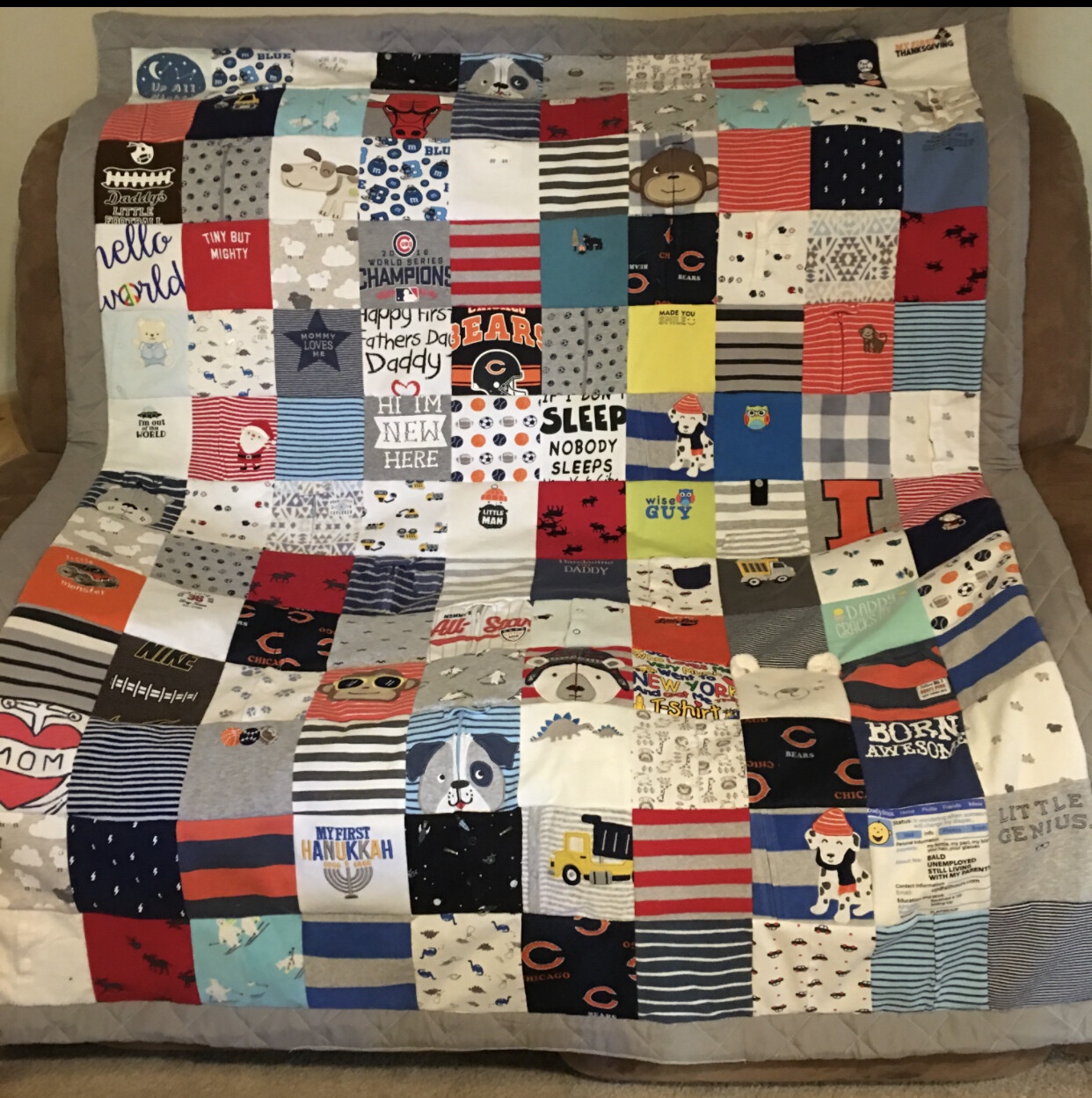 Patchwork Memory Quilts From Your Loved Ones Clothing