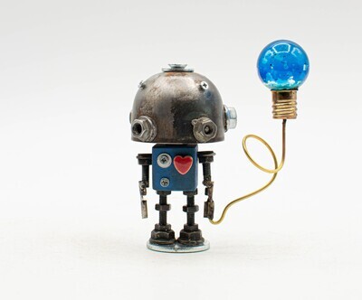 MINIBOT scultura robot fatto a mano MINIBOT scultura robot fatto a mano