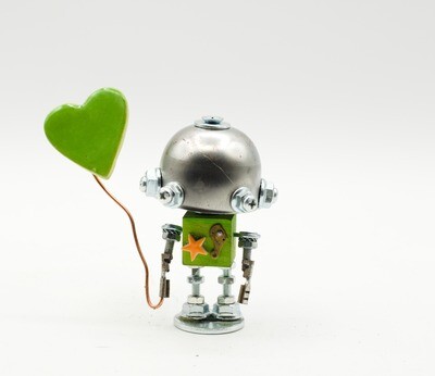 MINIBOT scultura robot fatto a mano MINIBOT scultura robot fatto a mano