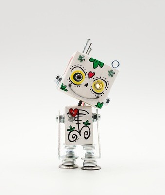 Luce di cortesia robot. Lampada di legno a batteria stile robot modello Luce di cortesia robot. Lampada di legno a batteria stile robot modello