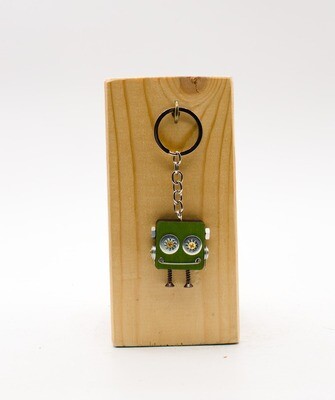Robot key holder. Keychain with bolts and screws laser cut