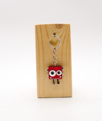 Robot key holder. Keychain with bolts and screws laser cut