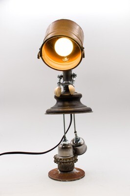 Robot table lamp handmade