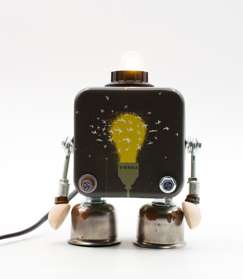 Robot table lamp handmade TOUCH STYLE