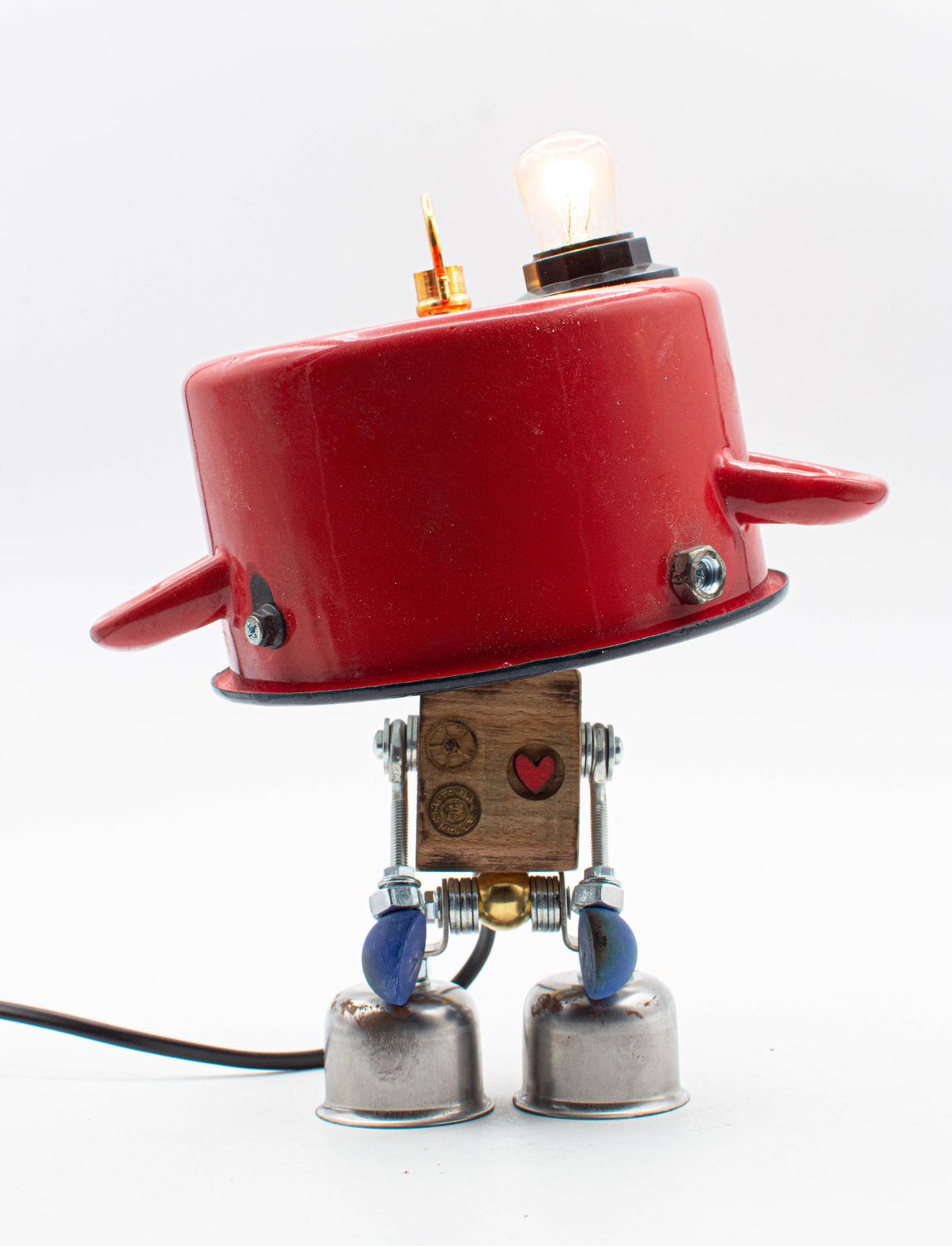 Robot lampada da tavolo stile "PENTOLINO" fatta a mano