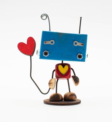 MINIBOT scultura robot fatto a mano MINIBOT scultura robot fatto a mano