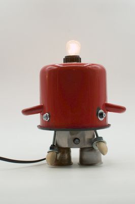 Robot lampada da tavolo stile Robot lampada da tavolo stile "PENTOLINO" fatta a mano