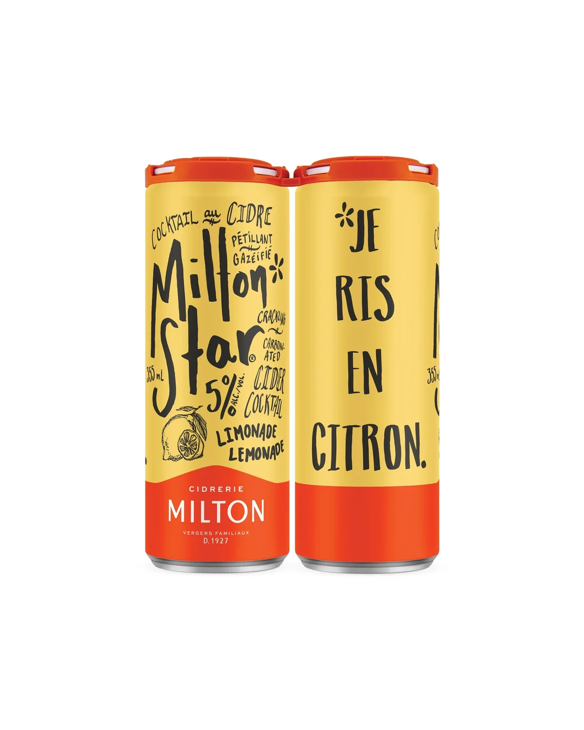 4 x 355ml Milton Star Limonade