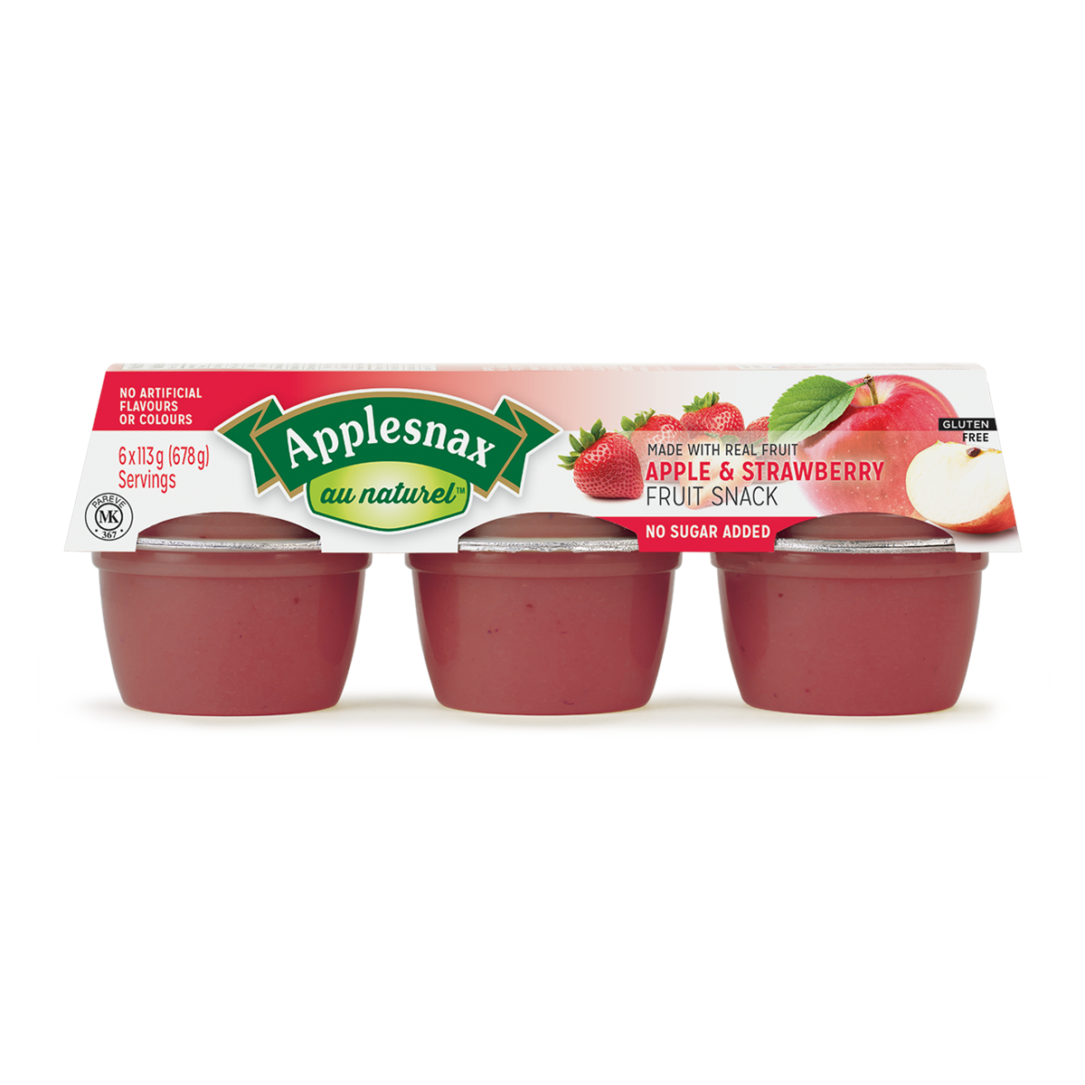 Pommes &amp; Fraises 6 x 113g