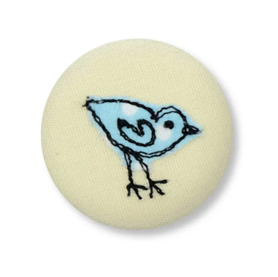 Poppy Treffry - little bird - pretty badge