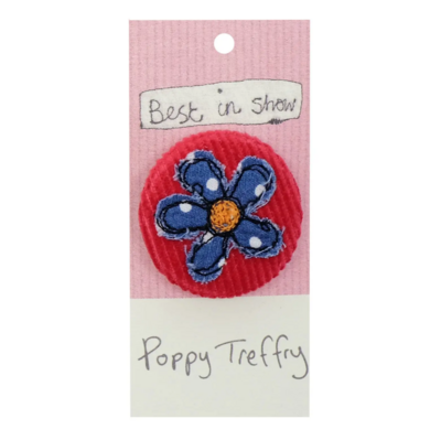 Poppy Treffry - flower - pretty badge