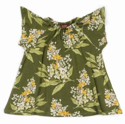 Milkbarn: Green Floral Bamboo Dress & Bloomer Set