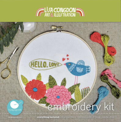 Budgiegoods: Hello Embroidery Kit