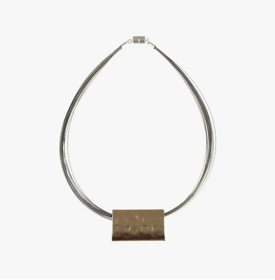 /Origin Jewelry: Satori Reversible Magnetic Closure Pendant-Gold/Silver