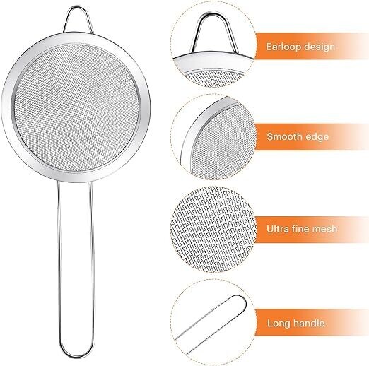 Mesh Strainer (Large 4 inch) Stainless Steel