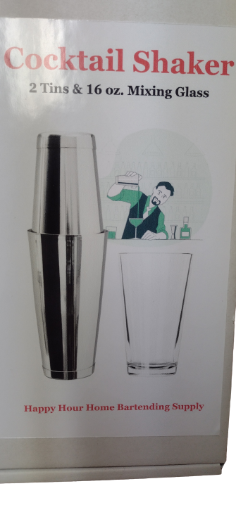 Shaker Set - 2 Tins &amp; 16oz. Mixing Glass