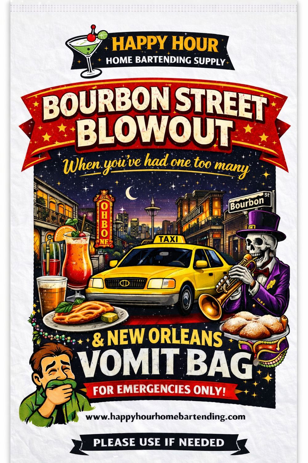 New Orleans Vomit Bag