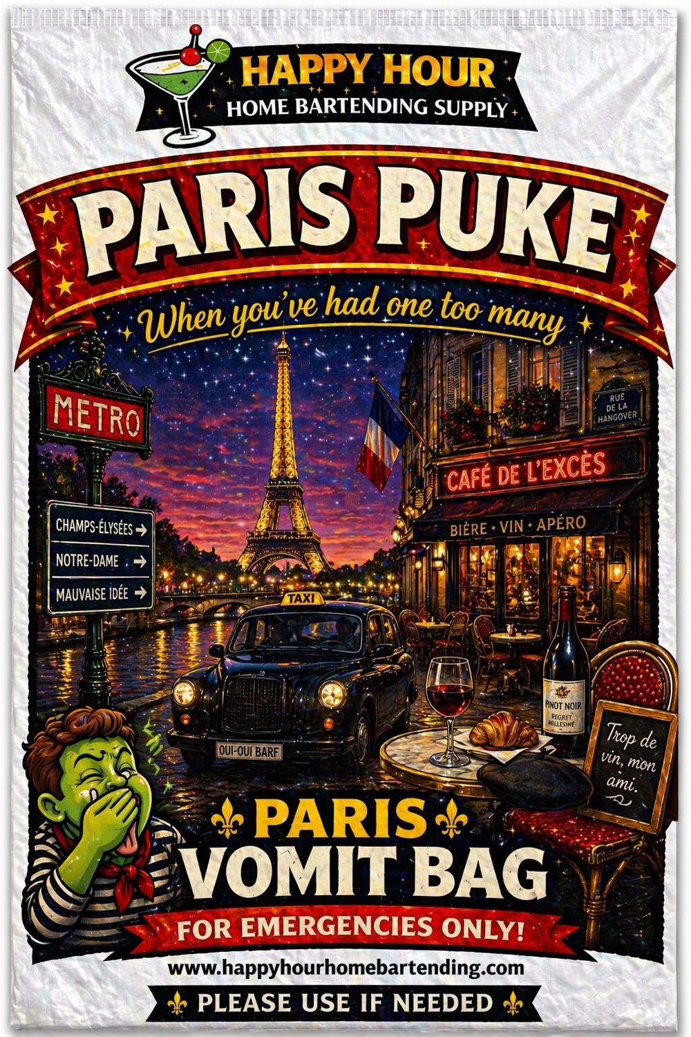Paris Vomit Bag (International Series)