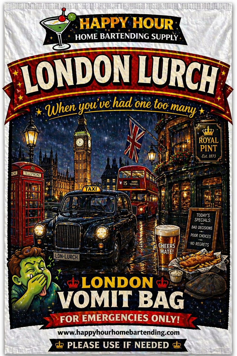 London Vomit Bag (International)