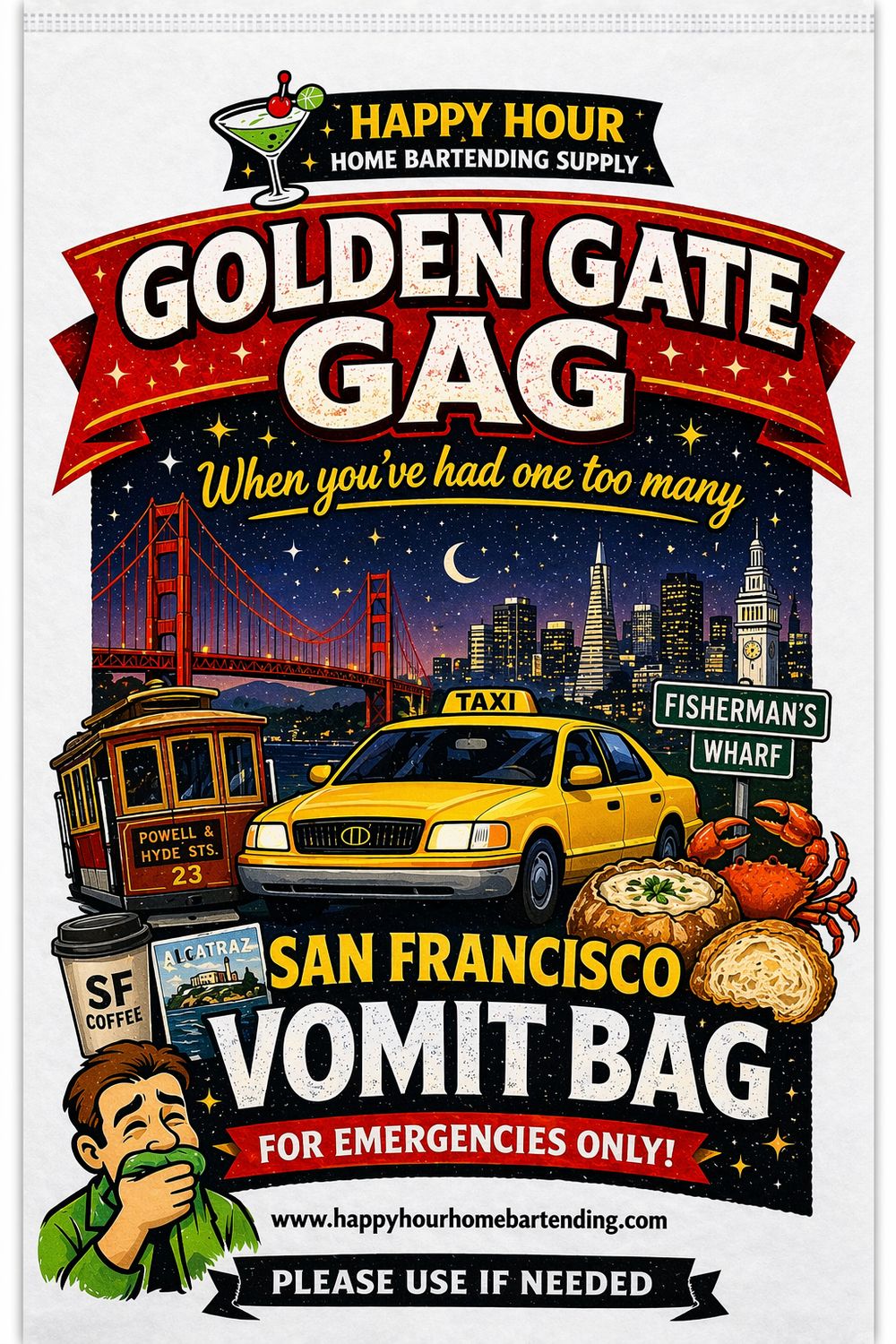 San Francisco Vomit Bag