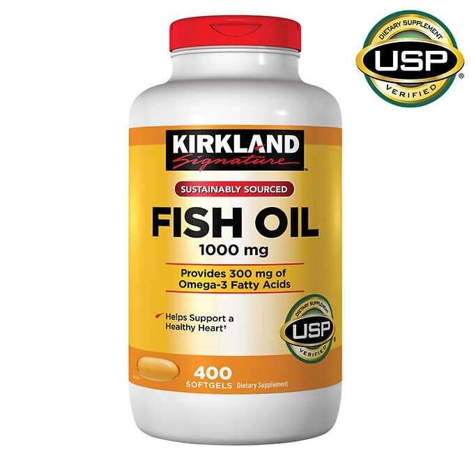 KIRKLAND SIGNATURE FISH OIL 1000MG