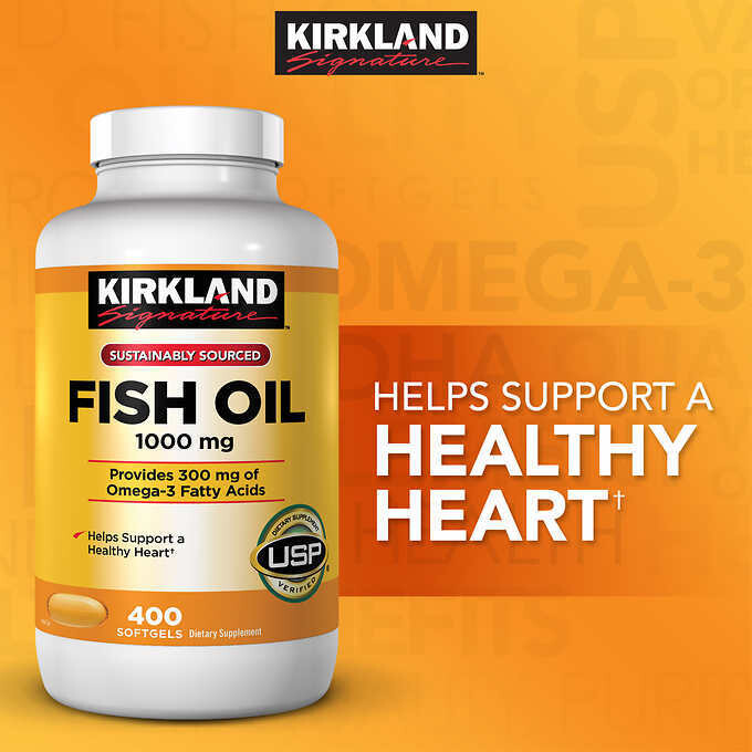 KIRKLAND SIGNATURE FISH OIL 1000MG