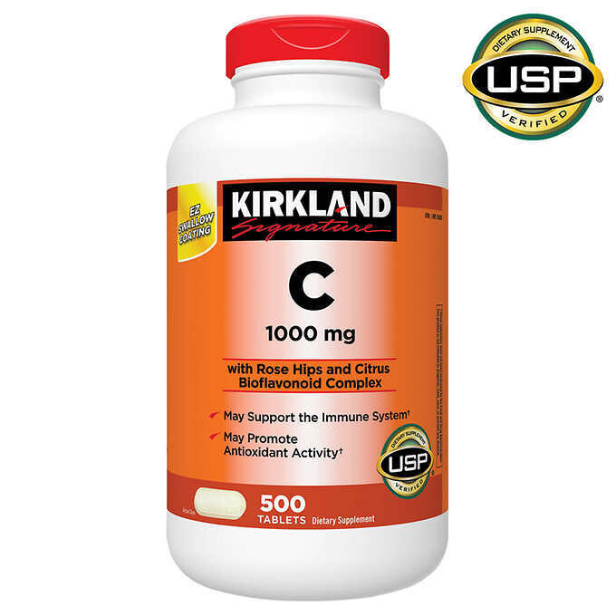 KIRKLAND VITAMIN C 1000MG 500 TABLETS