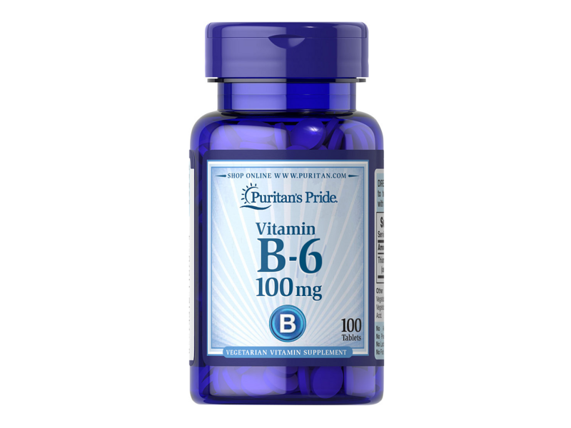 Puritan's Pride VITAMIN B-6 100 MG 100 TABLETS