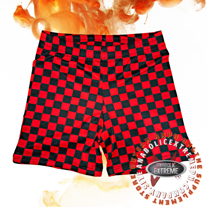 BETLOWG SHORTS (COMFY and SEXY) RED/BLACK CHECKERS