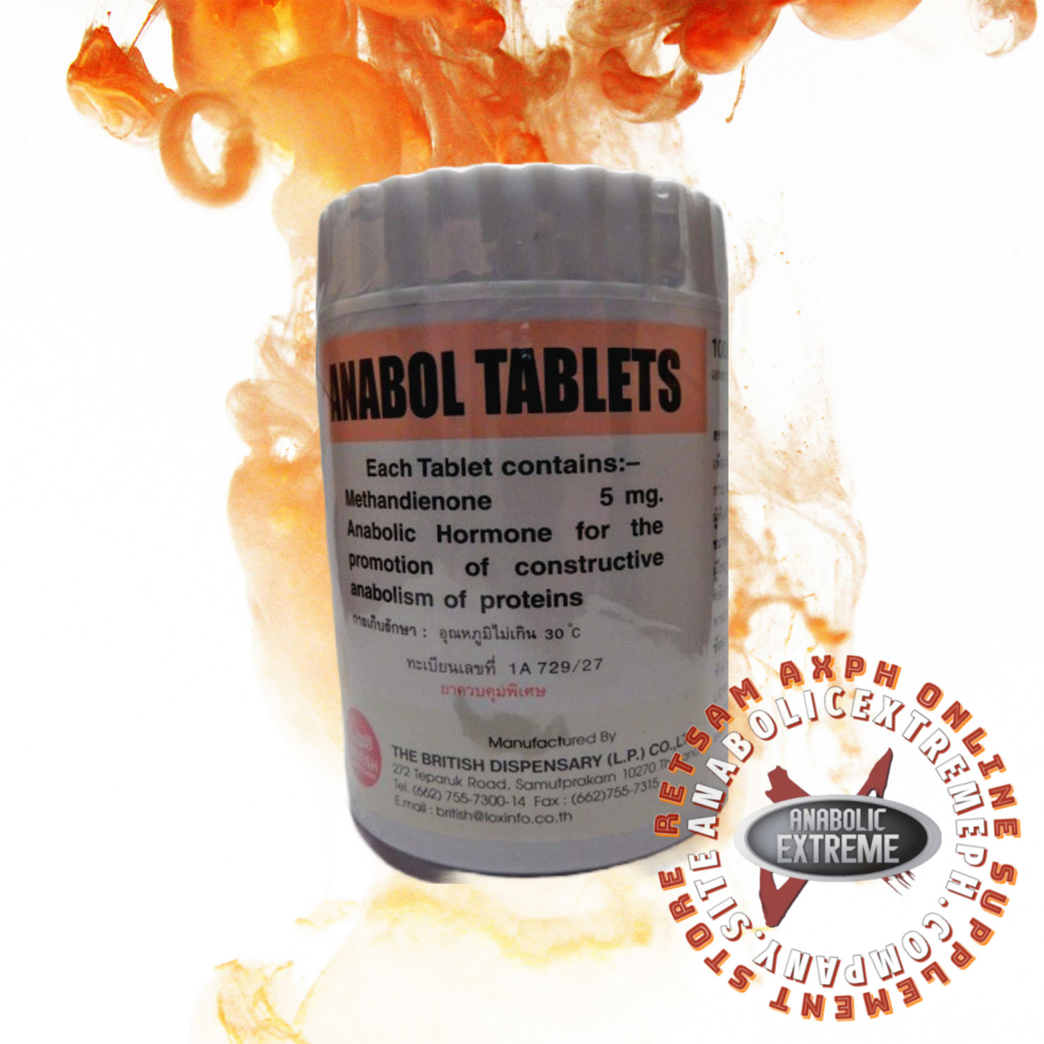 British Dispensary Anabol 5mg 1000 Tablets