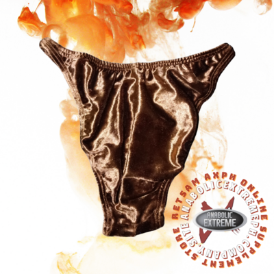 SHINY VELVET COPPER BODYBUILDING POSING TRUNKS