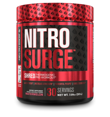 JACKED FACTORY NITROSURGE SHRED PRE-WORKOUT FAT BURNER