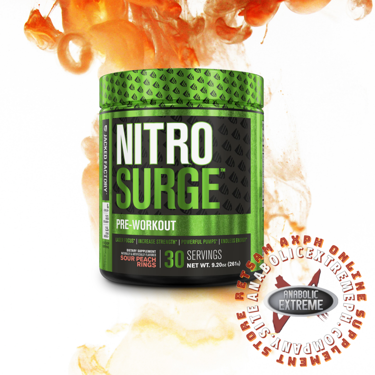 JACKED FACTORY NITROSURGE PRE-WORKOUT POWDER