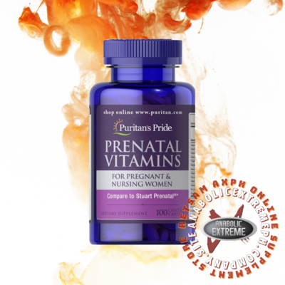 Puritan&#39;s Pride PRENATAL VITAMINS 100 COATED CAPLETS