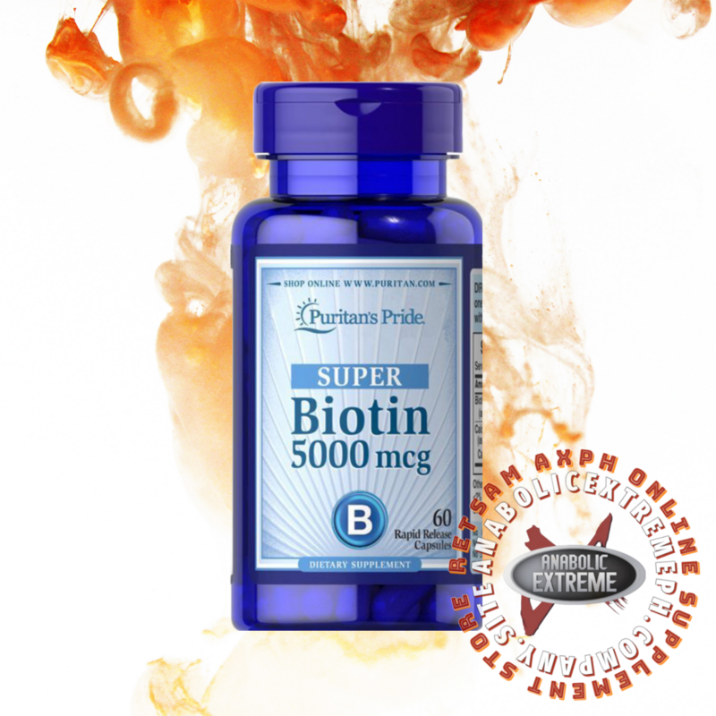 Puritan&#39;s Pride SUPER BIOTIN 5000 MCG 60 Rapid Release Softgels