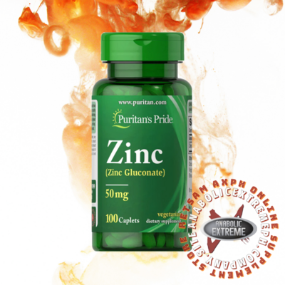 Puritan&#39;s Pride ZINC (Zinc Gluconate) 50MG 100 TABLETS