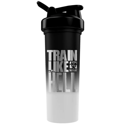 MUTANT TRAIN LIKE HELL 25oz Round Bottom Gym Shaker Cup / Bottle