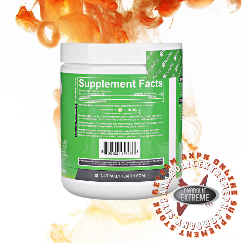 NUTRAKEY GLUTAMINE POWDER NITROGEN TRANSPORTER 300G