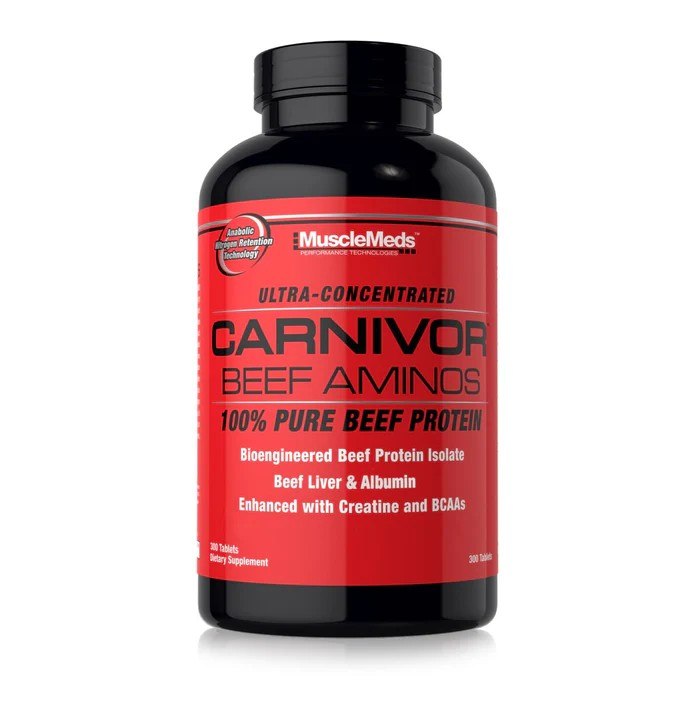 MUSCLEMEDS ULTRA CONCENTRATED CARNIVOR BEEF AMINOS 300 TABLETS